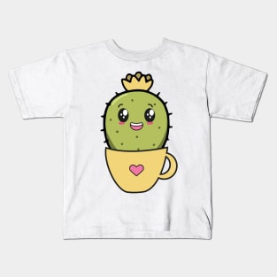 Cute Cactus Kawaii Kids T-Shirt